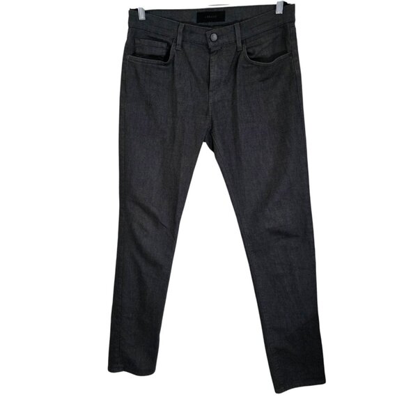 J Brand Mens Gray Tyler Denim Jeans Low Rise Straight‎ Leg 5 Pockets Size 33 - Picture 1 of 11